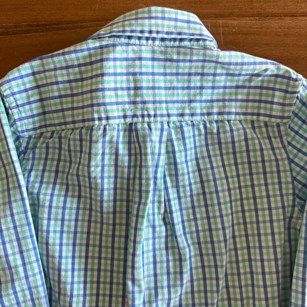 Vineyard Vines Green & Blue Plaid Collared Button Up Shirt Boys' 3T - Picture 8 of 11
